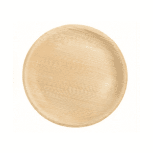 10″ (25 cm) Compostable Palm Leaf Shallow Round Plates