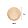 10″ (25 cm) Compostable Palm Leaf Shallow Round Plates