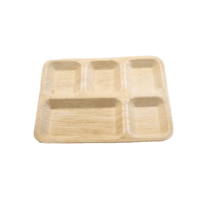 5 compartment palm leaf plates