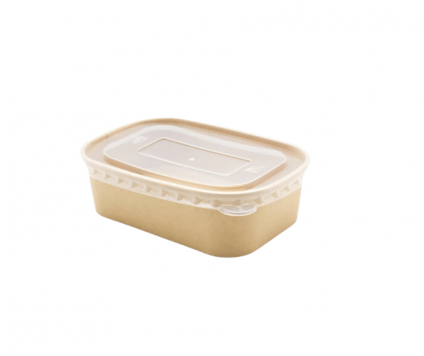 500ml Rectangular Kraft Bowl