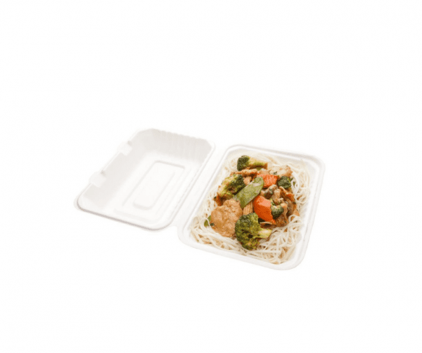 9x6_Bagasse (2) Bagasse Compostable Lunch Box 9x6 Inch