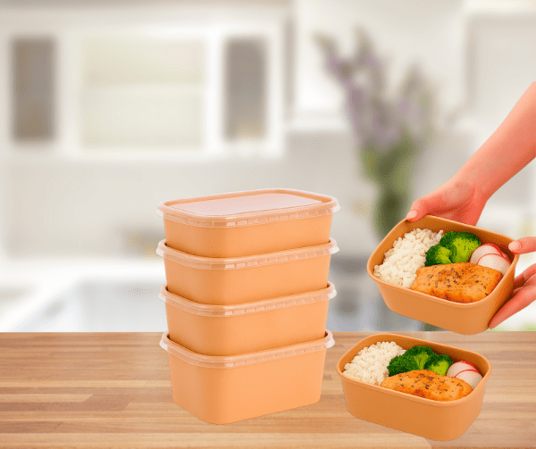 750 Kraft Rectangular container