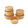 750ml (26oz) Round Kraft Paper Bowls