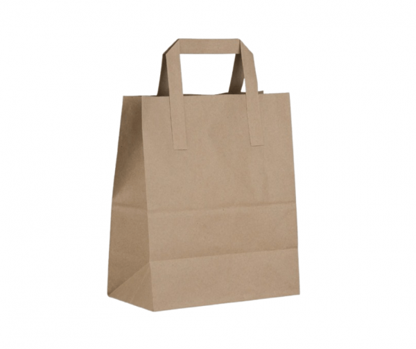 SOSBagsL (2) S.O.S Kraft Large Bags with Flat Handles