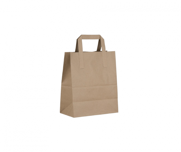SOSBagsS (1) S.O.S Kraft Small Bags with Flat Handles