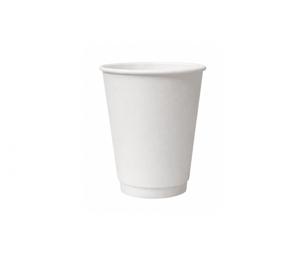 12oz double wall cup white 12oz White Double Wall Coffee Cups | Recyclable UK