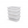 Microwavable Plastic Containers & Lids