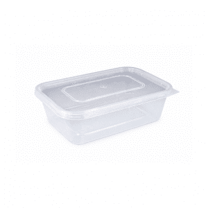 Microwavable food container with lid 500 ML