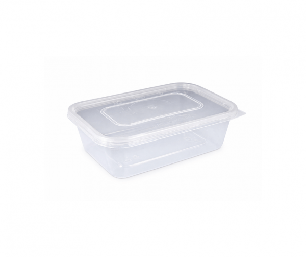 Microwavable food container with lid 500 ML